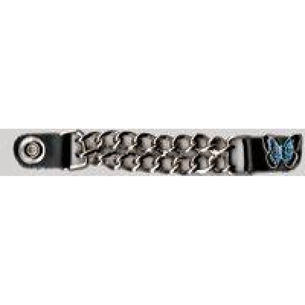 Butterfly blue double chain vest extender